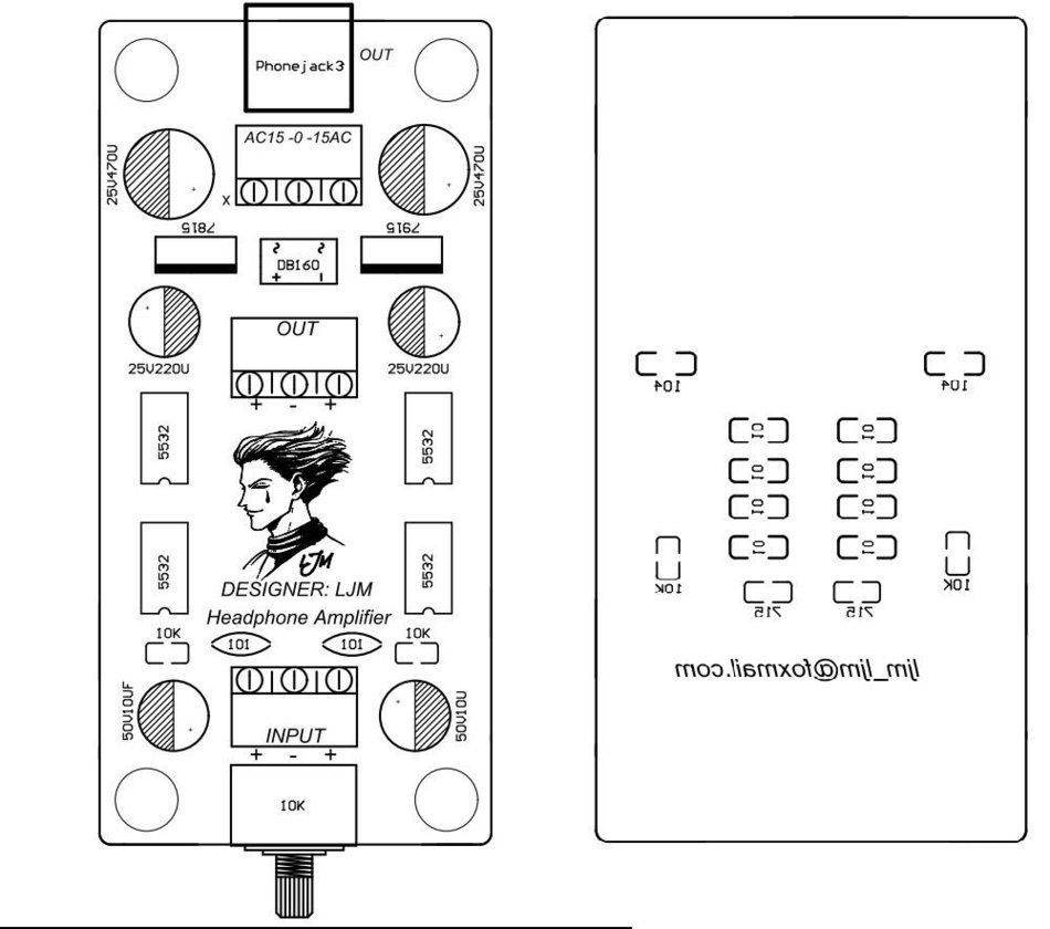 P7SE Preamp Headphone amp Board w/ Dual 15V AC DIY KIT N4