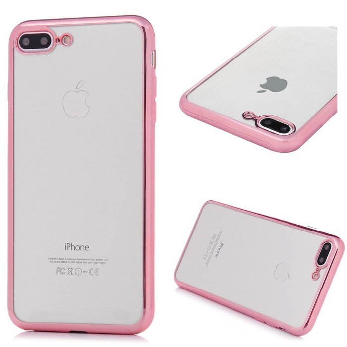 Badalink iPhone 7 Plus Case (5.5") Electroplated Plating Soft TPU Shockproof Flexible Easy Grip Crystal Clear... N7
