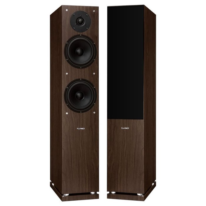 Fluance SXHTBFRW High Definition Two-way Floorstanding Main Speakers - Natural Walnut N5