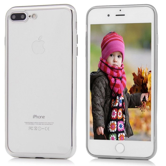 Badalink iPhone 7 Plus Case (5.5") Electroplated Plating Soft TPU Shockproof Flexible Easy Grip Crystal Clear... N11