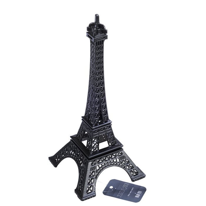 ZOVIE Pari Eiffel Tower Decor Pure Color For Cake Topper(7in, black) N2
