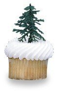 12 ~ Evergreen Tree Christmas Picks ~ Designer Cake/Cupcake Topper ~ New!!!!!