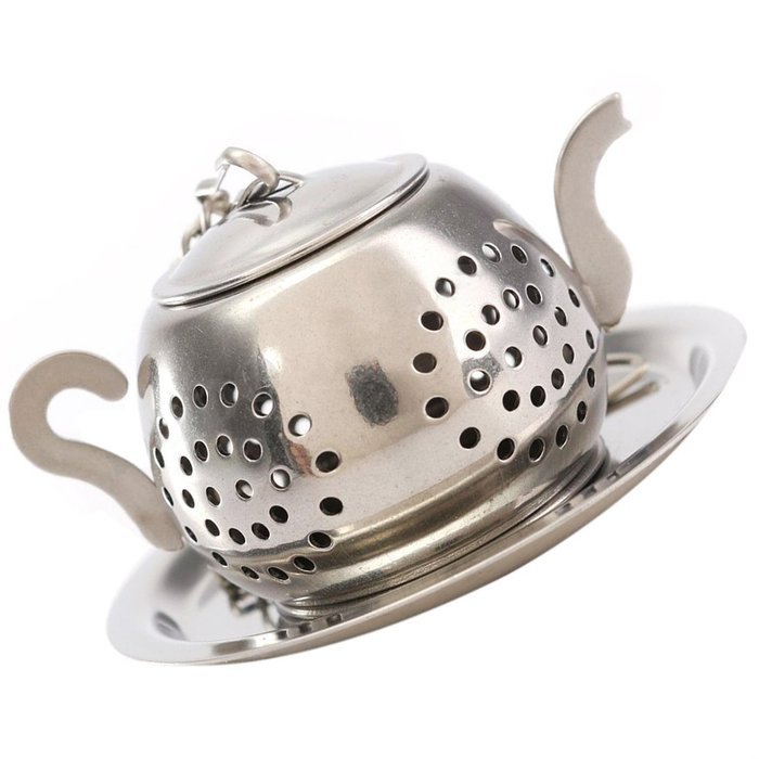 stainless steel filter - TOOGOO(R)Mesh Loose Tea Leaf Infuser Tray Strainer Filter Herb Infuser Stainless Steel...