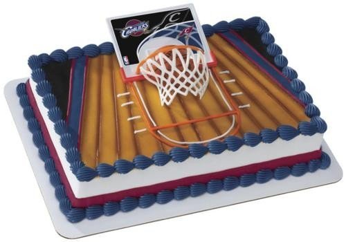 NBA Slam Dunk Cleveland Cavalier Cake Topper