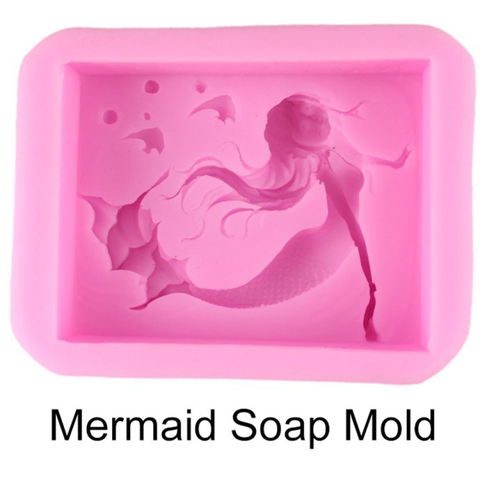 Mujiang Little Mermaid Cake Decorating Food Grade Silicone Jello Sugar Chocolate Fondant Molds N16