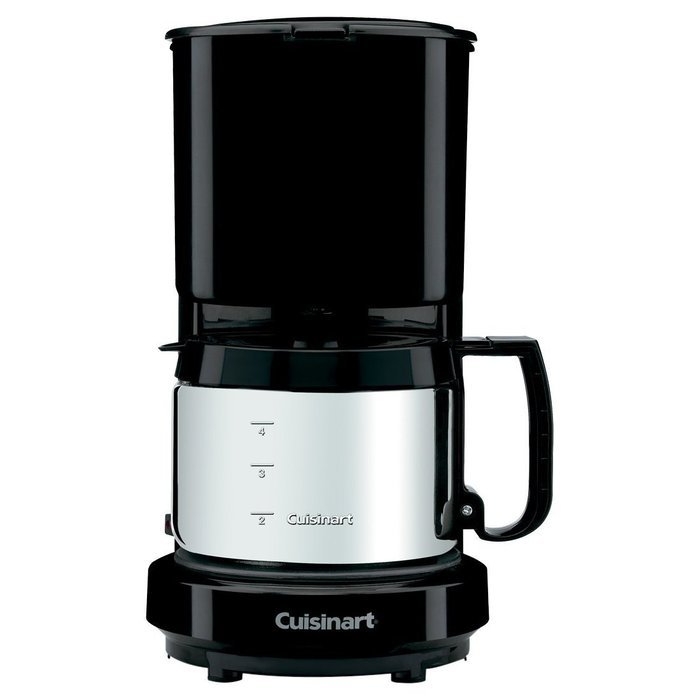 Conair Cuisinart WCM08B 4-Cup Coffeemaker Black with Stainless Steel Carafe