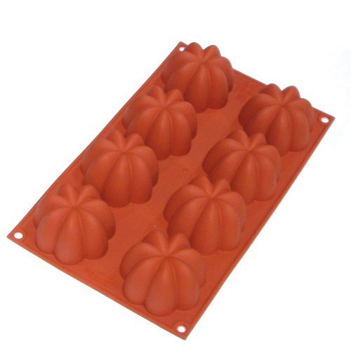 Silicone Mold Charlotte 3.4 Oz 2.75" x 1.61" High 8 Cavities