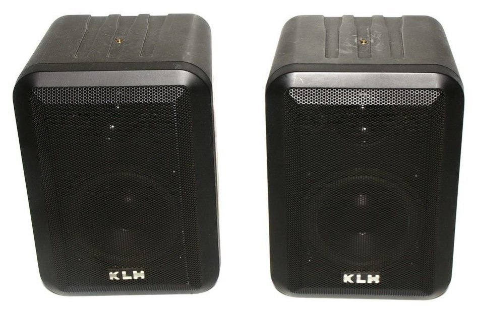 Pair of KLH 980 Black Indoor / Outdoor 2 Way Speakers - 100W