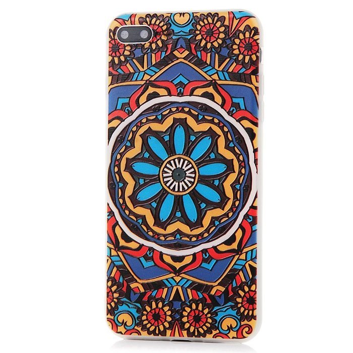 Badalink iPhone 7 Plus 3D Basso-relievo Case (5.5") Shockproof Drop Protection TPU Flexible Easy Grip Bumper Slim... N6