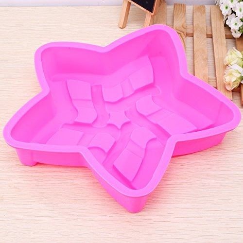 Large Pentagram Silicone Cake Pan Mold Baking Pan Tray N7