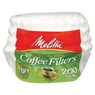 Melitta 629524 Paper White 8-12 Cup Basket Coffee Filters- 600 Count