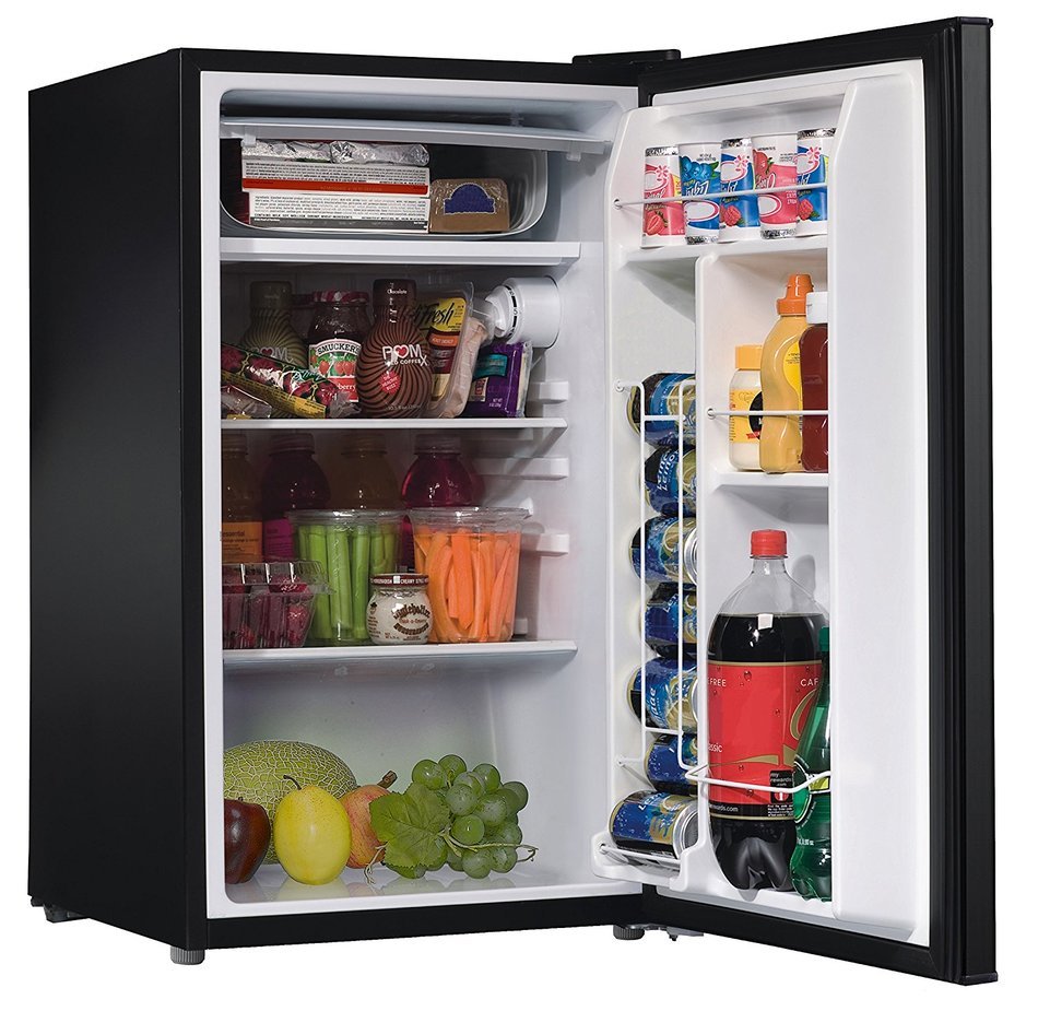 Amana AMA35BK Compact Single Door Refrigerator, 3.5 cu. ft., Black free ...