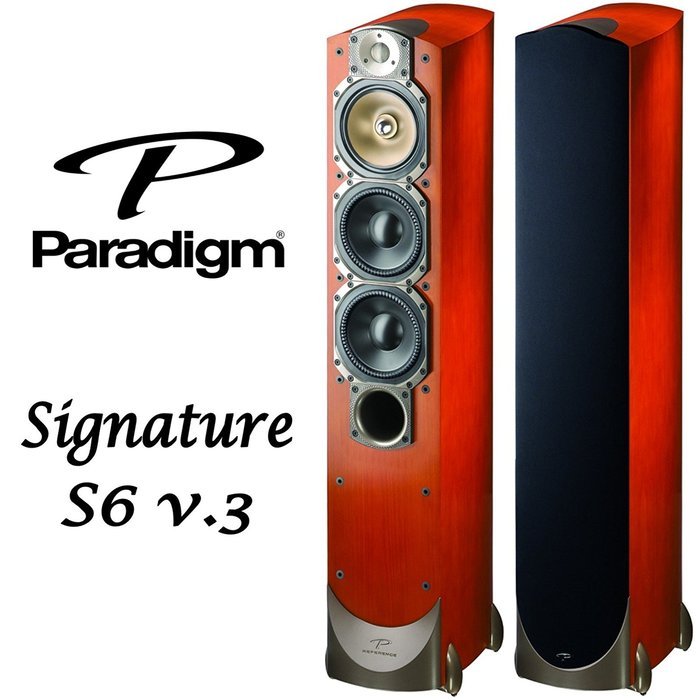 Paradigm Signature S6 v.3 3-Way Floorstanding Speaker (Pair, Cherry) N3