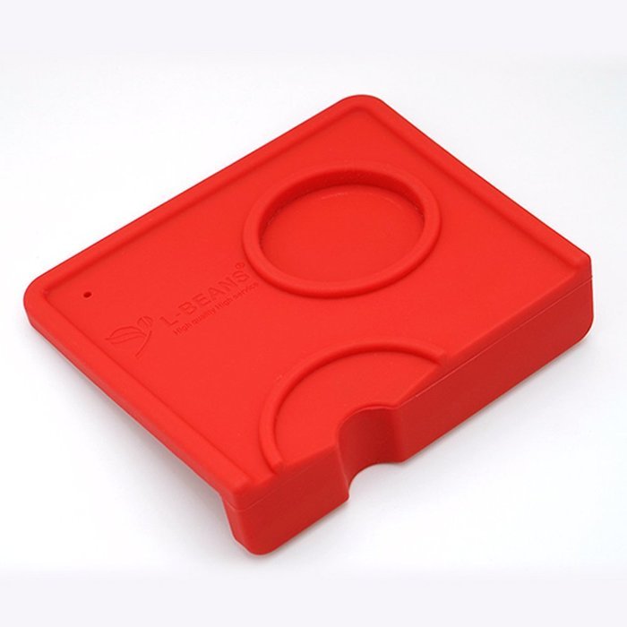 L-BEANS Silicone Espresso Tamp Mat Fluted Coffee Tampering Corner Mat Pad Tool Made For Baristas With Non-Slippery... N4