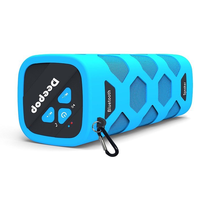 Deepop Dual-Driver Portable Bluetooth 4.0 Stereo Speaker with 24-Hour Playtime More Bass Waterproof Outdoor Speaker... N2