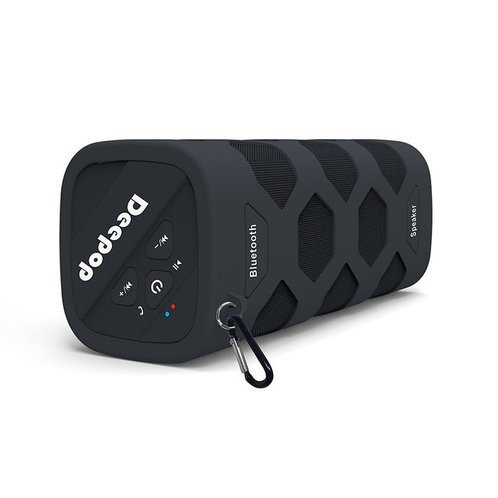 Deepop Dual-Driver Portable Bluetooth 4.0 Stereo Speaker with 24-Hour Playtime More Bass Waterproof Outdoor Speaker... N3