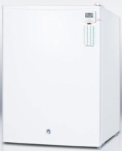 Summit FF28LWHPLUS 19" AccuCold Series Medical Compact Refrigerator with 2.4 cu. ft. Capacity Door Lock Traceable... N2