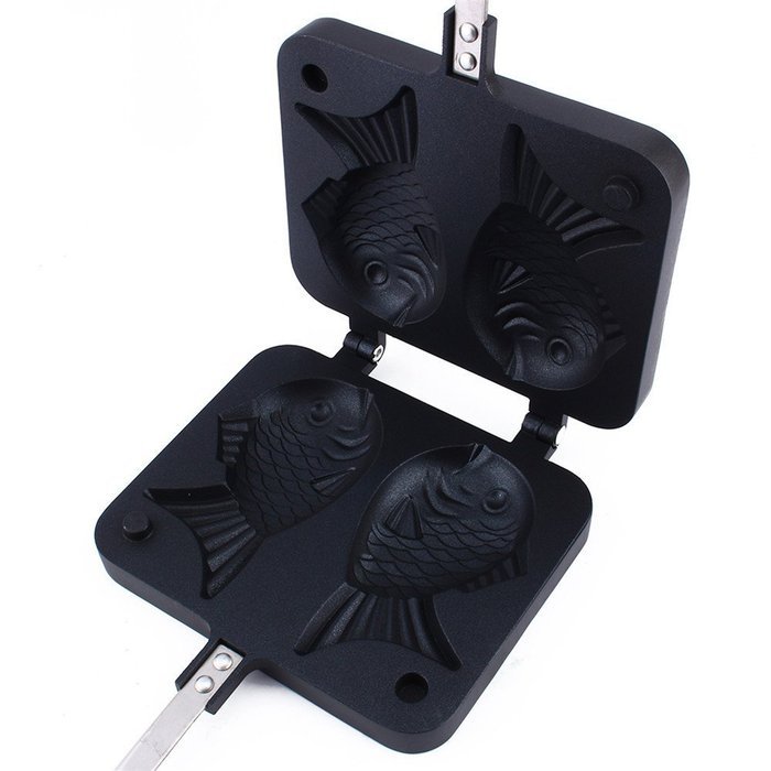 Olayer Fish Shaped Cake Maker Waffle Pan Mold 2 Cast Home Cooking Food Bar Tool N2