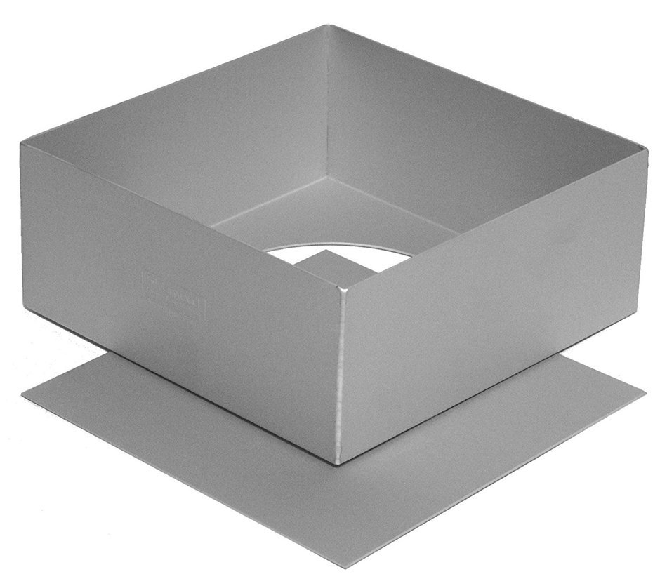 Alan Silverwood 11 x 3.75" Square Cake Pan Tin Loose Based 14013