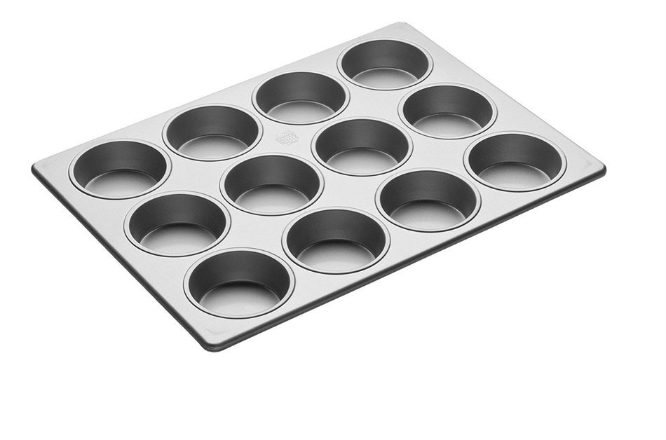 Focus Foodservice Commercial Bakeware 12 Count 3-1/2-Inch Jumbo Muffin Pan