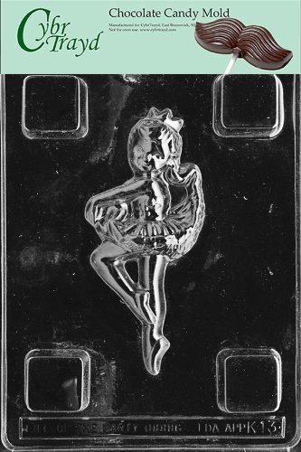 Cybrtrayd K013 Ballerina Kids Chocolate Candy Mold