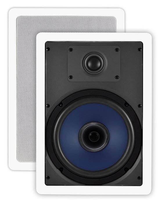 OSD Audio IW810 8-inch 3-Way Poly In-Wall Speaker Pair N3