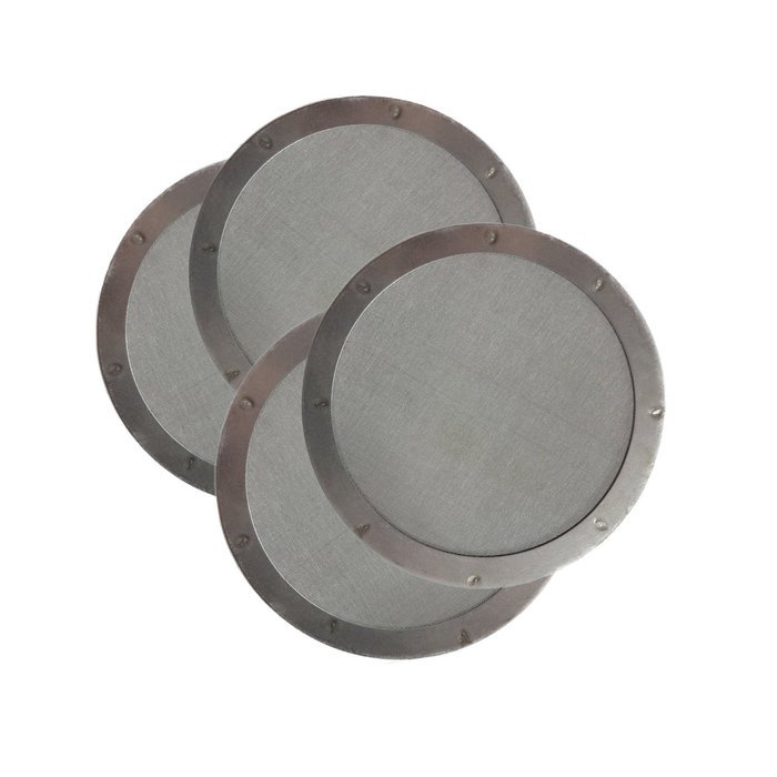 4pk Premium Ultra Slim Stainless Steel Reusable Aeropress Coffee Filter for Aeropress Coffeemaker