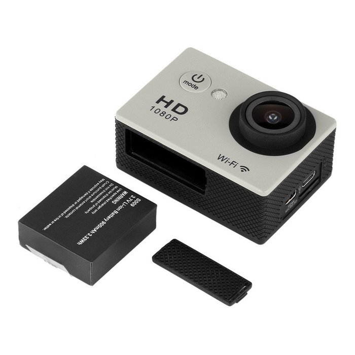 2.0 Inch WiFi 1080P Full HD 30M Waterproof H264 12Mp Video Action DV Sports Camera Silver N2