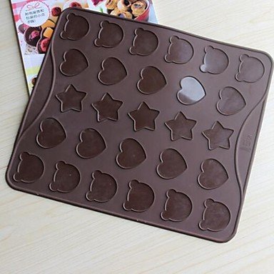 Sher Cartoon Muffins Almond Round Mat,Silicone 29&iexcl;&Aacute;26&iexcl;&Aacute;1.5 CM(11.4&iexcl;&Aacute;10.2&iexcl;&Aacute;0.6 INCH) N3