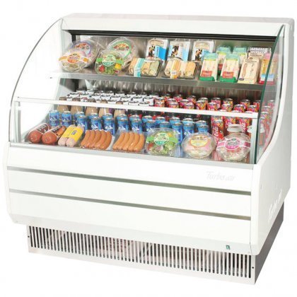 Turbo Air TOM50LSF 50" Low Profile Display Merchandiser with Modern Design Stainless Steel Front Panel Environmental...