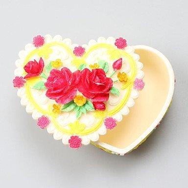 Y&XL&H The heart-shaped rose Clay Resin Jewelry Box Chocolate Silicone Molds,Decoration Tools Bakeware N5