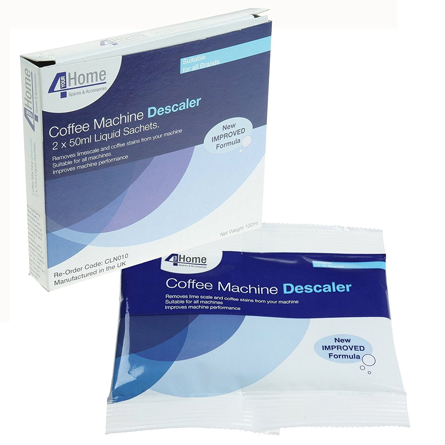 4YourHome Coffee and Espresso Machine Descaling Fluid Solution For
