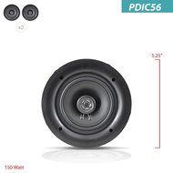 Pyle Ceiling Speakers - Stereo Home Theater Speakers - in Wall Speakers Flush Mount - 5.25-Inch White 150 Watt... N13