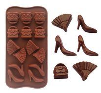 Dimart Non Stick Silicone Chocolate Cake Mold Shaped High Heels Bags Baking Tools Coffee