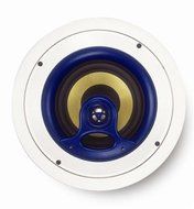 JA Audio 6.5&quot; Fiberglass 2-Way 100 Watt Round In-Ceiling Speakers with Pivoting Tweeter (Pair)