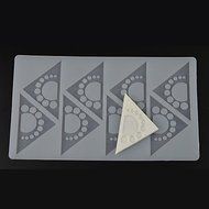Y&amp;XL&amp;H 8 Hole Sun in Triangle Shape Chocolate Plugin Mold for Cake Decoration Baking Mold Silicone Material N2