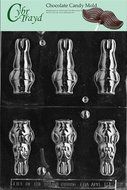 Cybrtrayd E192 3D Bunny with Jacket Easter Chocolate/Candy Mold, Small