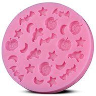 Topnew-Candy Cavity Silicone Chocolate Mold Candy and Gummy Moulds Star Moon H1627 N2