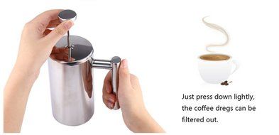 AOWIN Stainless Steel French Coffee Maker Coffee with Double Wall (800ml) N7