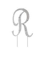 Letter L Rhinestone Crystal Cake Topper Silver, Numbers, Letters for Wedding, Birthday, Anniversary, Party. Shine... N46