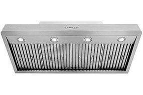 XtremeAIR Deluxe Series DL08-W48, 48", LED lights, Baffle Filters W/ Grease Drain Tunnel, Wall Mount Range Hood N3