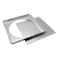 Fat Daddio's 12 Inch x 12 Inch x 1 Inch Square Tart Pan with Removable Bottom
