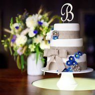 Letter L Rhinestone Crystal Cake Topper Silver, Numbers, Letters for Wedding, Birthday, Anniversary, Party. Shine... N48