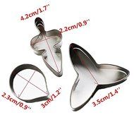 Anyana Baking Mould Cutter 3pcs Stainless Steel Orchid Petal Cake Decor Mold Fondant Cookie Biscuit Cutters Pastry N2