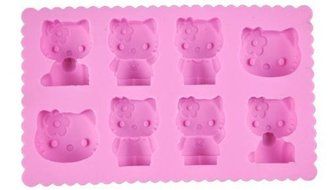 New Hello Kitty Ice Cube Tray 8-tray Pink Silicone Ice Mold Party Favor Birthday Gift N2