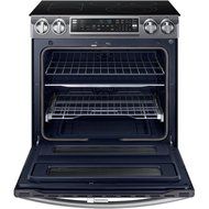 Samsung NE58K9850WG 30" Slide-in Electric Range with Smoothtop Cooktop, 5.8 cu. ft. Primary Oven Capacity, in...