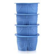 STech Denim-Style MUFFIN TOPS Baking Cups, Set of 4 N2