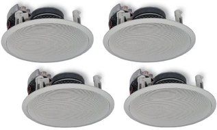 Yamaha Natural Sound Custom Easy-to-install In-Ceiling Flush Mount 2-Way 150 watts Speaker (Set of 4) with 8&quot;... N5