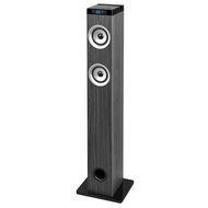 Innovative Technology ITSB-300 Gray 40-in Tall Tower Bluetooth Stereo System with Piano Finish, Glossy Gray