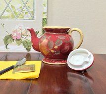 Red Orchard Ceramic 3-Piece Bowl Set, 8-3/8"W, 82769 by ACK N4